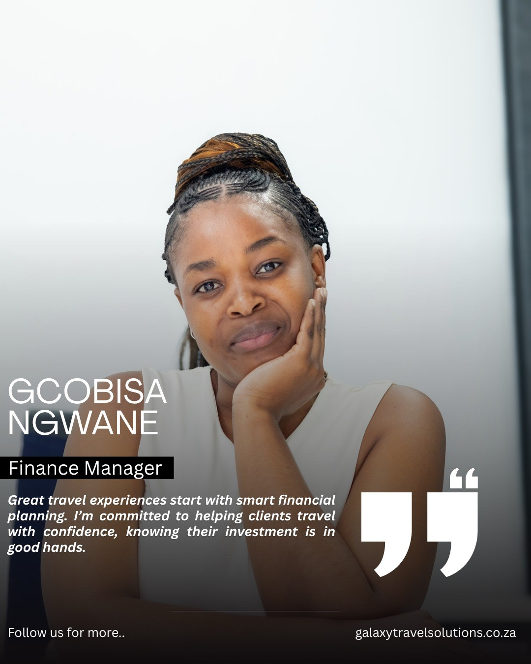 Gcobisa Ngwane — Finance Manager at Galaxy Travel Solutions